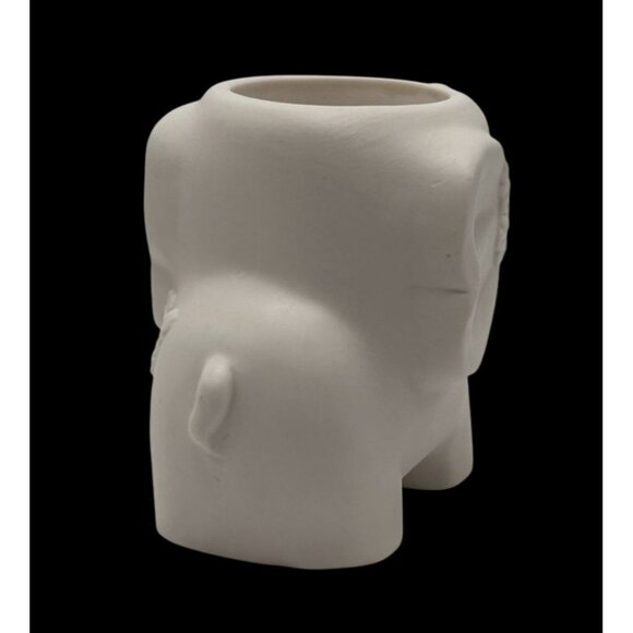 NEW Ceramic Ready-To-Paint Bisque Elephant Votive Candle Holder 4" H - Picture 5 of 7
